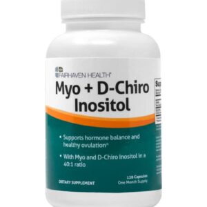 LLC Myo + D-Chiro Inositol Health Capsules for Men and Women for Hormonal Balance (120 Capsules) New pack