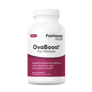 Fairhaven Health OvaBoost for Women - 120 Capsules | Female Fertility Supplement with Myo-Inositol, CoQ10 & Folate | Supports Egg Quality & Ovulation