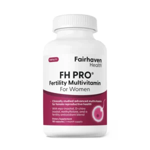 Fairhaven Health FH PRO for Women - Clinical Grade Fertility Multivitamin with Myo-Inositol, D-Chiro Inositol & Methylfolate – Comprehensive Preconception Support & Egg Quality – 180 Capsules (1-Month Supply)