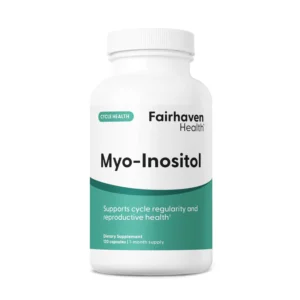 Fairhaven Health Myo-Inositol - 120 Vegetarian Capsules | Women's Ovarian Health, Hormone Balance & Cycle Regularity Supplement | Vitamin B8
